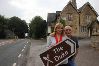 Lesley & John Williams at The Duke, Hilmarton.jpg